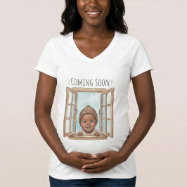 Camiseta Grávida - Em Breve  