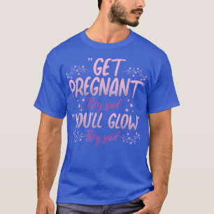 Camiseta Grávida Irá Brilhar Mamães Grávidas Engraçadas