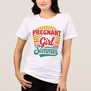Camiseta Grávida Verão - Maternidade Fofa
