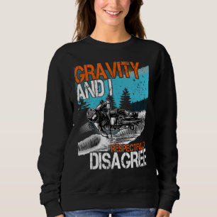 Camiseta Gravidade e eu respeitosamente discordo da Descida