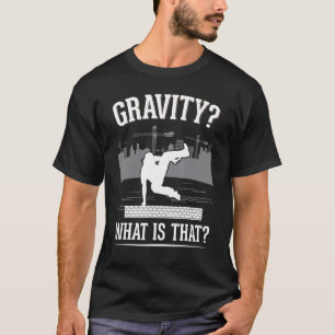 Camiseta Gravidade O que é esse Parkour Runner Free Runner 
