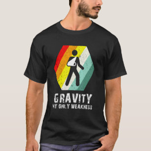 Camiseta Gravidade Retroativa Meu Braço de Fraqueza Soltand