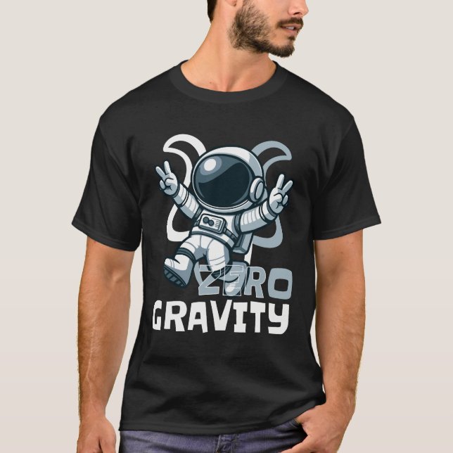 Camiseta gravidade zero - astronauta (Frente)