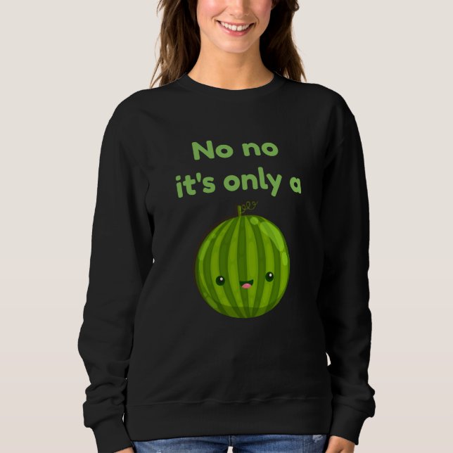 Camiseta Gravidez Anúncio do bebê Melon (Frente)