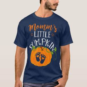 Camiseta Gravidez De Halloween Mamãe Deve Ser Mamãe Pequena