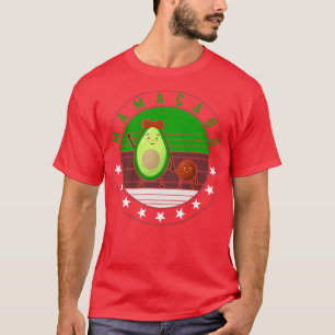 Camiseta Gravidez de Maternidade Avocado Mamacado Nova Mãe