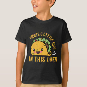 Camiseta Gravidez do Cinco De Mayo Há Taco Neste Forno B