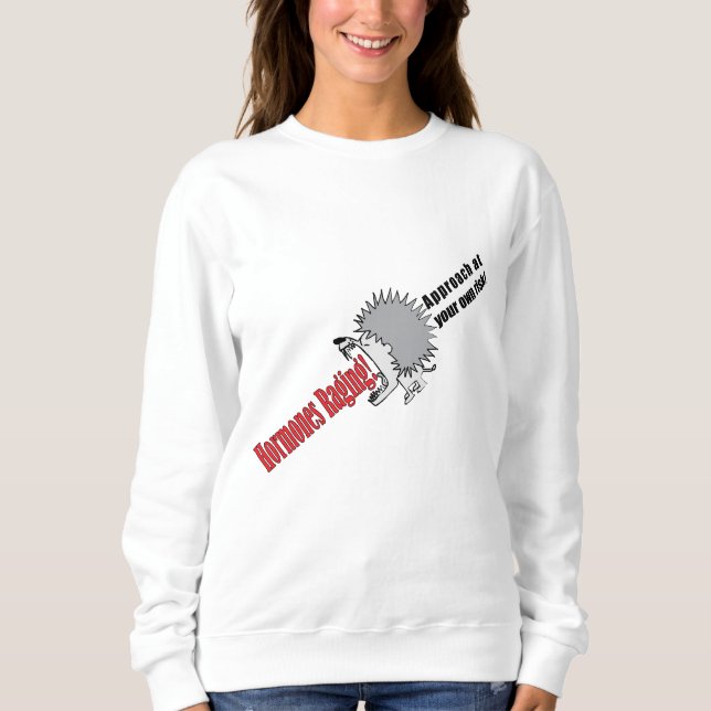Camiseta Gravidez "Hormones Raging" (Frente)