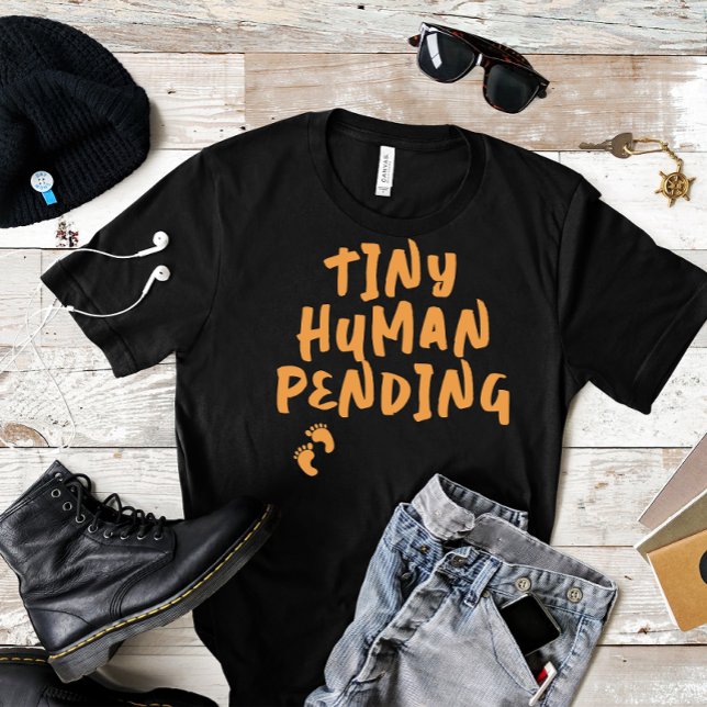 Camiseta Gravidez humorística, impressão digital laranja T- (Criador carregado)