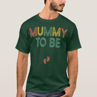 Camiseta Gravidez no Halloween múmia a ser retro