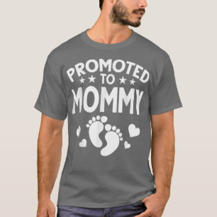 Camiseta Gravidez Revela Futuro Mamãe Promovida Para Mamãe