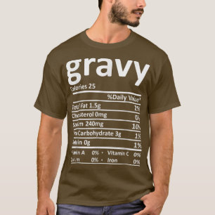Camiseta Gravy Nutrition Fata Engraçado Dia de Ação de Graç
