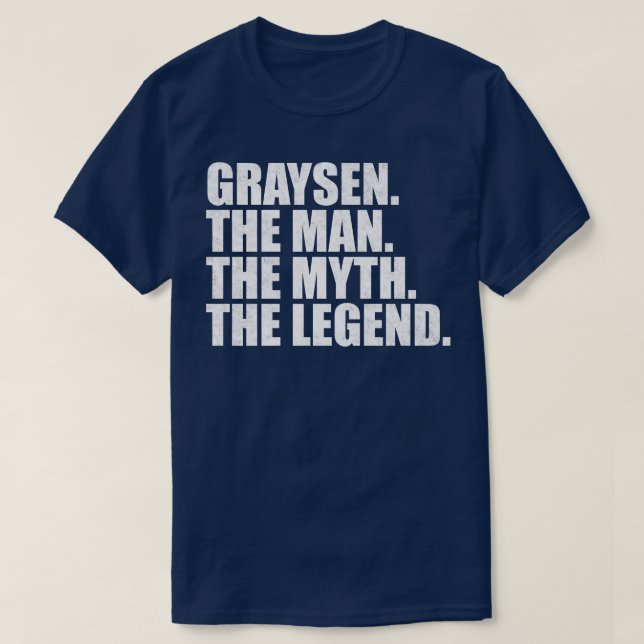 Camiseta Graysen Nome próprio Graysen (Frente do Design)