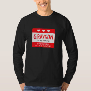 Camiseta Grayson É Meu Nome Apelido Personalizado Al