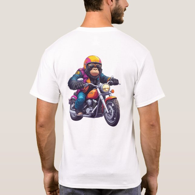 Camiseta Great Ape Born to Ride (Verso)