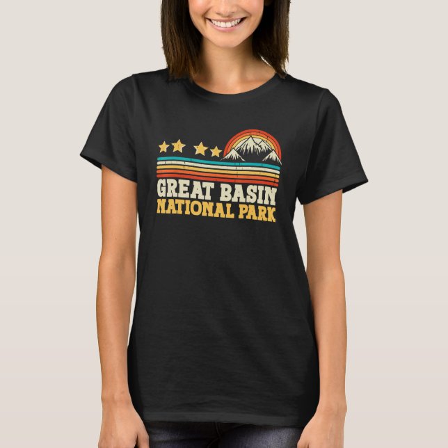 Camiseta Great Basin National Park Mountain Trees Camping H (Frente)