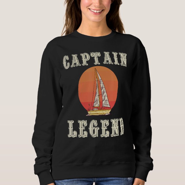 Camiseta Great Captain Legend Sailing Apparel Sail Boat Ski (Frente)