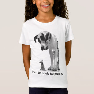 Camiseta great-dane-and-chihuahua1, não estão receosos a
