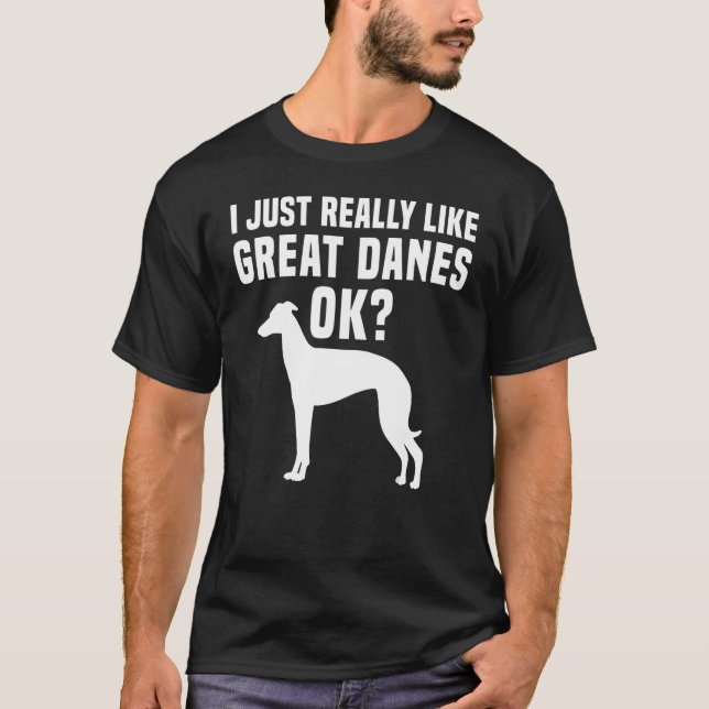 Camiseta Great Dane Apparel Great  Dog Owners Design (Frente)