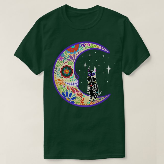 Camiseta Great dane Dia de Los Muertos Skeleton  (Frente do Design)