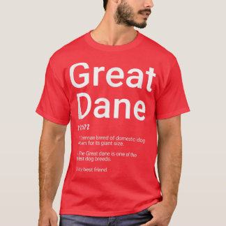 Camiseta Great Dane Dog Breed Definition For Great Dane Pet