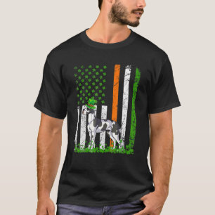 Camiseta Great Dane Dog Dia de São Patrício Dog Irish Gif