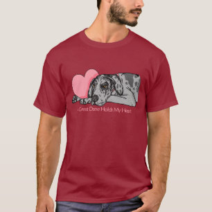 Camiseta Great dane guardara o coração Merle UC