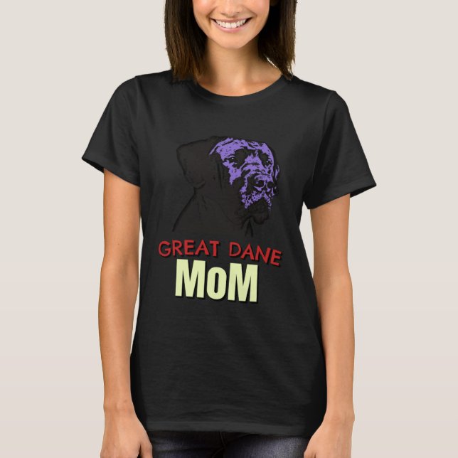 Camiseta Great Dane Mom Cute Dog Great Dane (Frente)