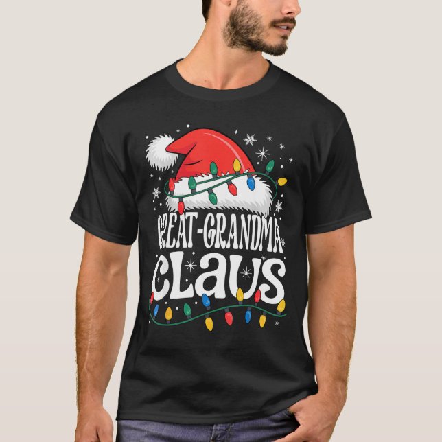 Camiseta Great-grandma Claus Funny Xmas Christmas Grandma H (Frente)