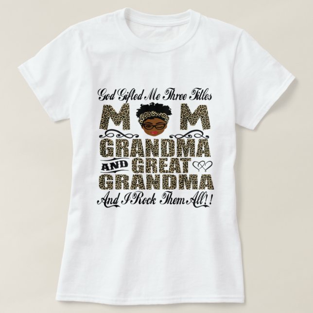 Camiseta Great Grandma Shirt (Frente do Design)