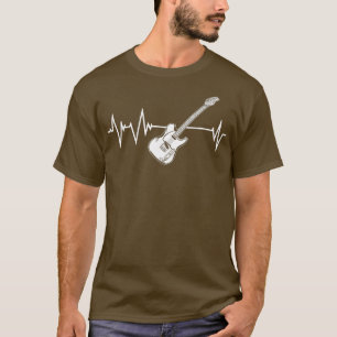 Camiseta Great Guitar Heartbeat Gift Bass Guitarist 