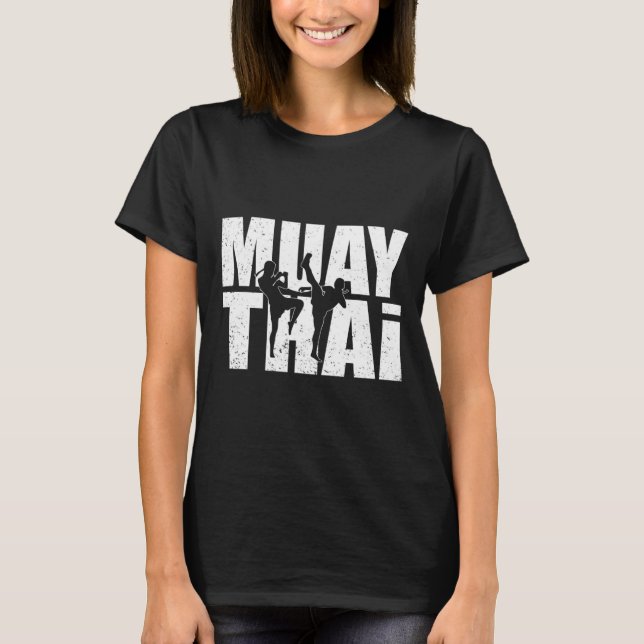 Camiseta Great Muay Thai Design Mma Fighter Training Kickbo (Frente)