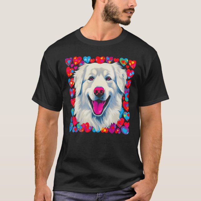 Camiseta Great Pyrenees Dog Love (Frente)
