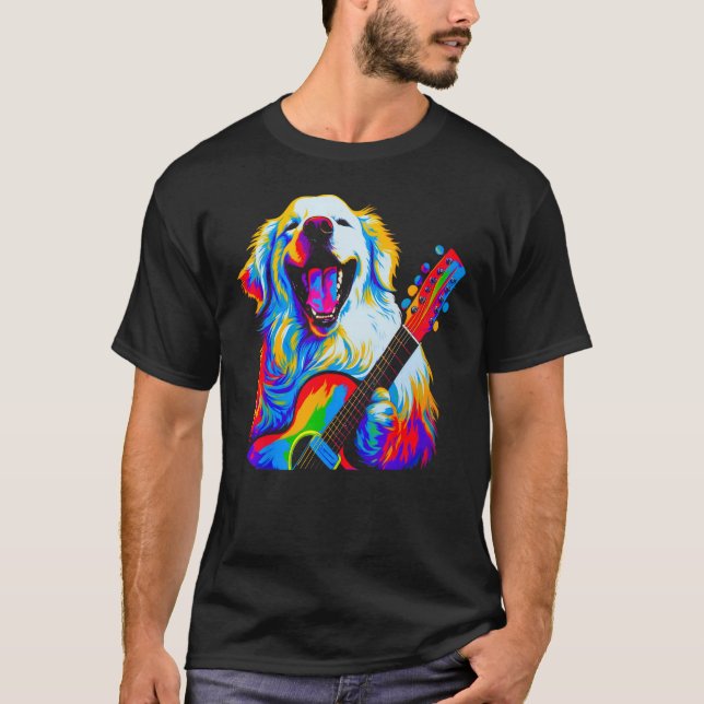 Camiseta Great Pyrenees Dog Music (Frente)