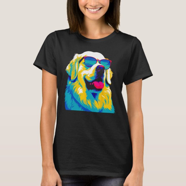 Camiseta Great Pyrenees Dog Sunglasses (Frente)