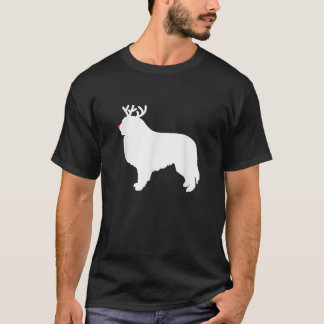 Camiseta Great Pyrenees Reindeer Christmas Dog 