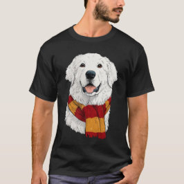 Camiseta Great Pyrenees Wearing a Scarf