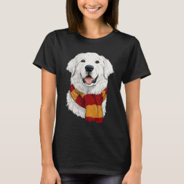 Camiseta Great Pyrenees Wearing a Scarf