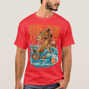 Camiseta Great Ramen Dragon Off Kanagawa Noodle Japanese Fo