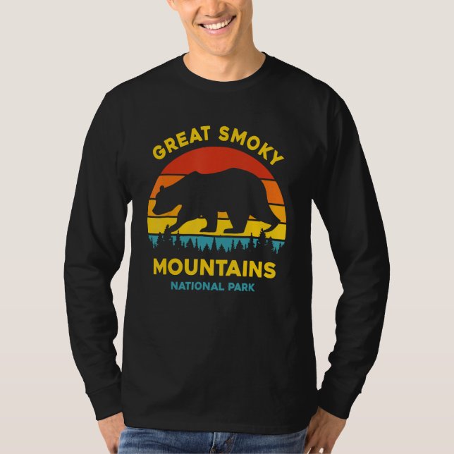 Camiseta Great Smoky Mountains National Park Bear (Frente)