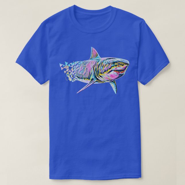 Camiseta Great White Shark Motif Sharks 312  (Frente do Design)