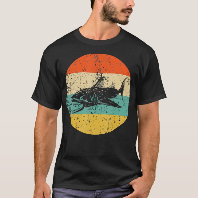 Camiseta Great White Shark Retro Style Megalodon  (Frente)