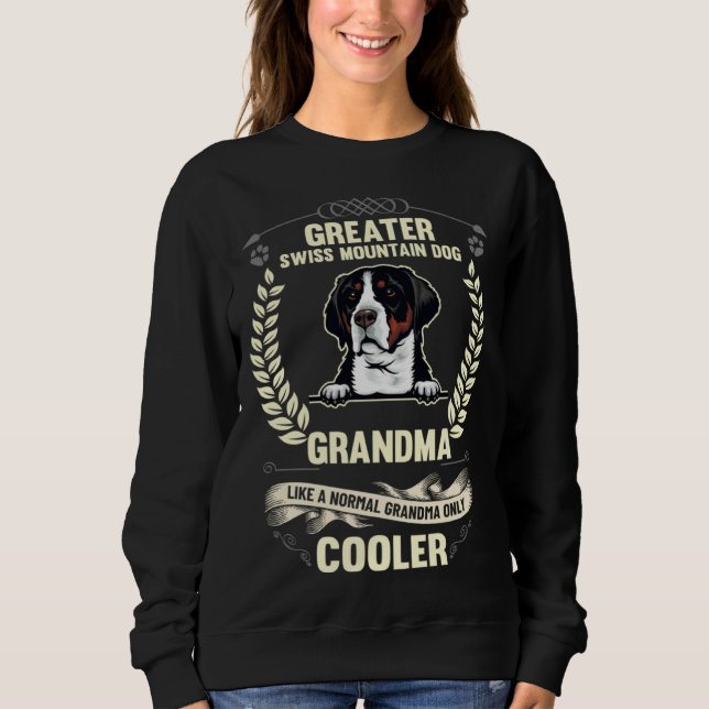 Camiseta Greater Swiss Mountain Dog Grandma Like A Normal G (Frente)