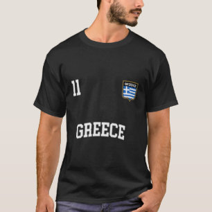 Camiseta Grécia 11: Equipe Grega De Futebol De Bandeira
