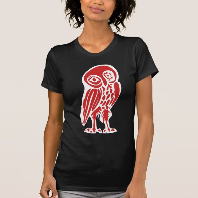 Camiseta Grécia a antiguidade coruja (Frente)