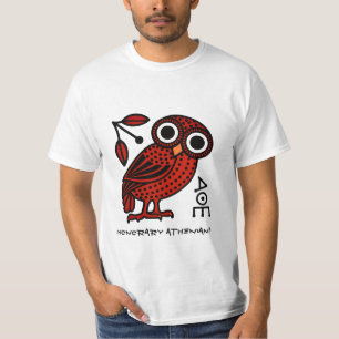 Camiseta Grécia Antiga Coruja Ateniense Cuta