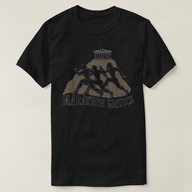 Camiseta Grécia da Maratona de Atenas (Frente do Design)