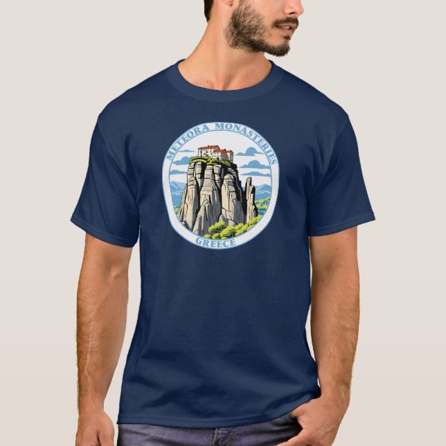 Camiseta Grécia de Mosteiros Meteora (Frente)