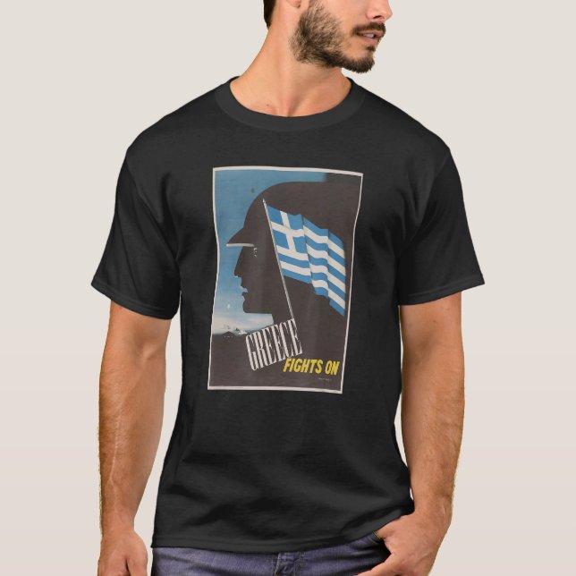 Camiseta Grécia De Propaganda Ww2 (Frente)