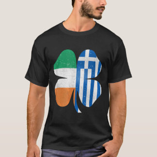 Camiseta Grécia de Shamrock na Irlanda St Patricks Da